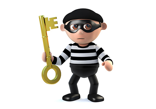 Cartoon Character for Article About Shady Locksmiths